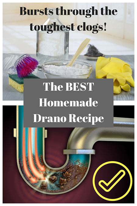 The BEST Homemade Drano Recipe I've EVER Used! - Home Garden DIY