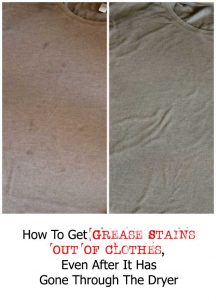 How To Get Grease Stains Out Of Clothes, Even After It Has Gone Through ...