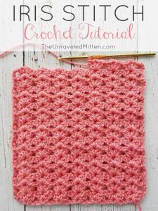 Iris Stitch Crochet Tutorial - Home Garden DIY