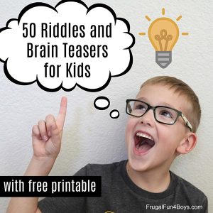 50 Riddles and Brain Teasers for Kids - Free Printable! - Home Garden DIY