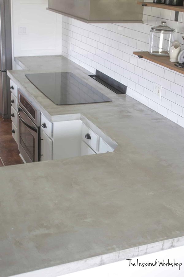 Diy Concrete Countertops Pour In, How Do You Make A Concrete Countertop