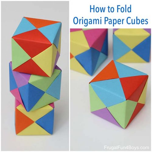 How to Fold Origami Paper Cubes - Home Garden DIY