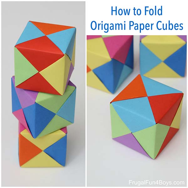 How to Fold Origami Paper Cubes - Home Garden DIY