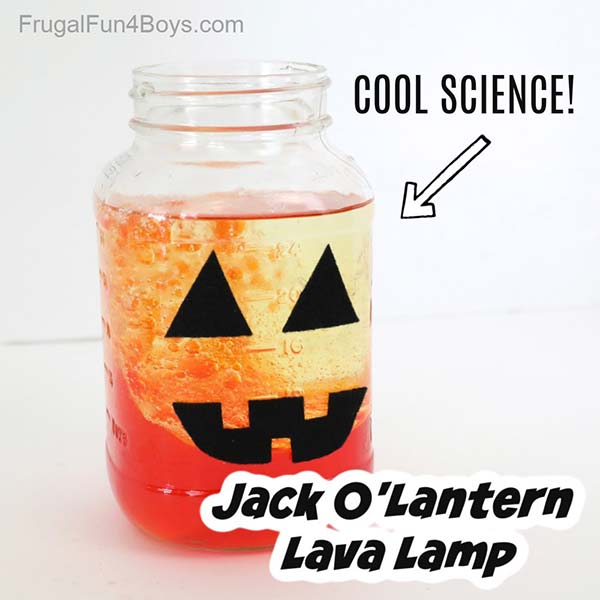 Make a Jack O'Lantern Lava Lamp in a Jar Home Garden DIY
