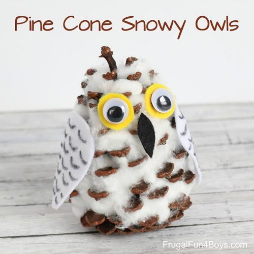 How To Make Pine Cone Snowy Owls - Home Garden DIY