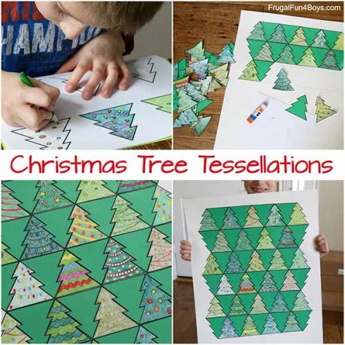 christmas tree tessellation template