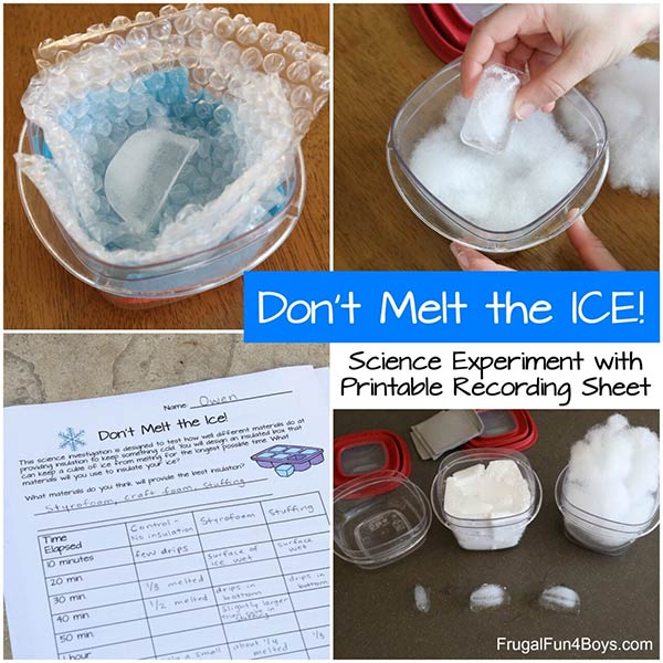 Don't Melt The ICE Kids Science Experiment - Home Garden DIY