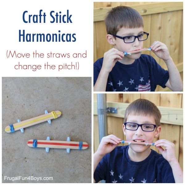 How To Make a Craft Stick Harmonica - Home Garden DIY