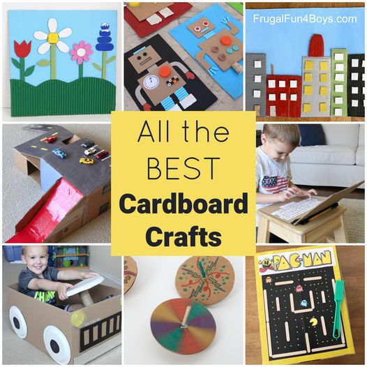 The BEST Cardboard Crafts, Toys, and Art - Home Garden DIY