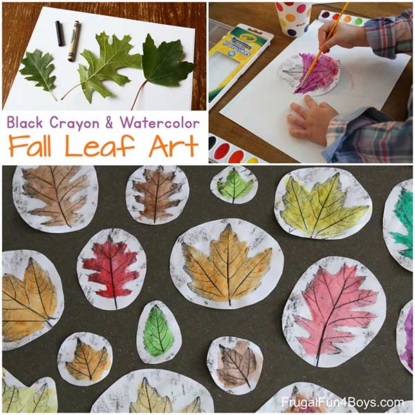 Beautiful Fall Leaf Art For Kids - Home Garden DIY